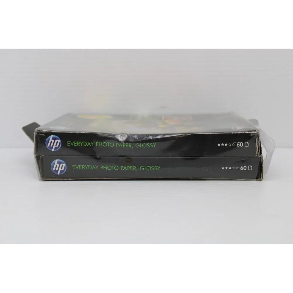 New HP Genuine Everyday Photo Paper Sealed 120 Sheets 5x7 Glossy Bonus Pack